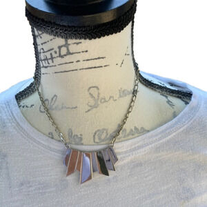 BCBGeneration Silver and Purple Necklace